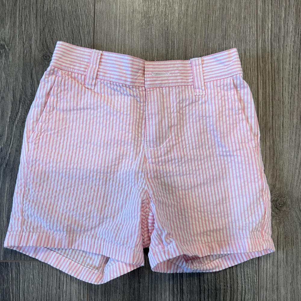 Janie & Jack Boy’s Pink Seersucker Short